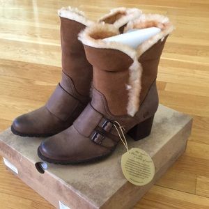 Born shearling boots. Brand new.